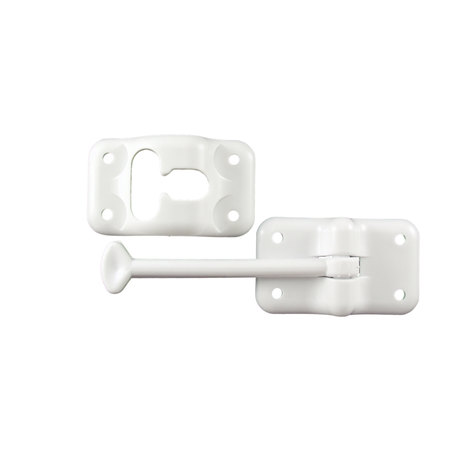 JR PRODUCTS JR Products 10414 Plastic T-Style Door Holder - Polar White, 3-1/2" 10414